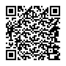 QR-koodi puhelinnumerolle +14842000854