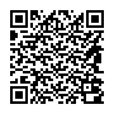 QR-code voor telefoonnummer +14842000861