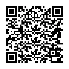 QR-код для номера телефона +14842000881