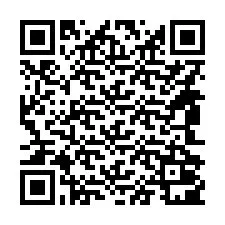 QR-koodi puhelinnumerolle +14842001240