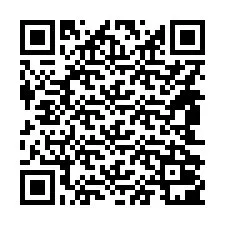 QR Code สำหรับหมายเลขโทรศัพท์ +14842001290