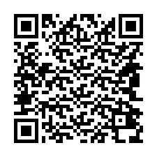 Codice QR per il numero di telefono +14842438234