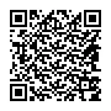 QR kód a telefonszámhoz +14843504419