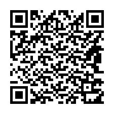 Código QR para número de teléfono +14843711225