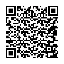 QR код за телефонен номер +14847143029