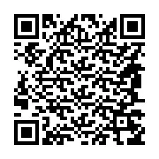 QR-koodi puhelinnumerolle +14847256164