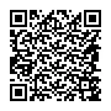 Kode QR untuk nomor Telepon +14847547664