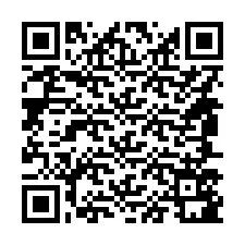 QR код за телефонен номер +14847581684