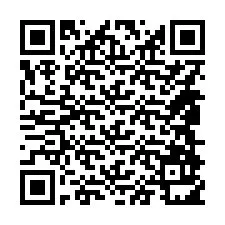 QR-код для номера телефона +14848911779