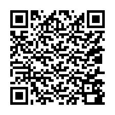 Código QR para número de telefone +15017580348