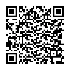 Código QR para número de teléfono +15105136676