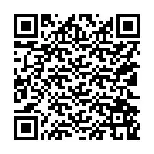 Código QR para número de teléfono +15122569758