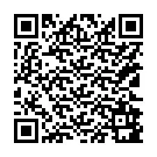 Código QR para número de teléfono +15122981541