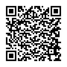 Código QR para número de telefone +15208674972