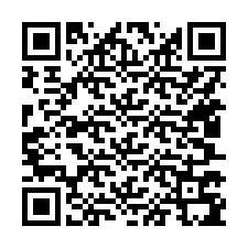 QR-code voor telefoonnummer +15407795034