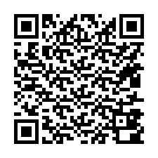 QR kód a telefonszámhoz +15417800081