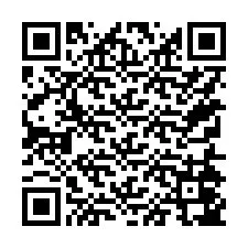 QR kód a telefonszámhoz +15754047801