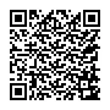 QR-koodi puhelinnumerolle +15758743544