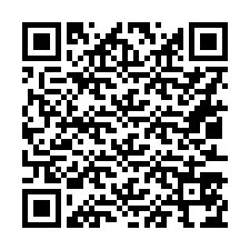 Código QR para número de telefone +16013574895