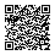 Código QR para número de telefone +16015334620