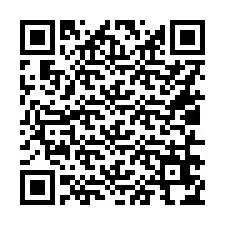 Código QR para número de telefone +16016674428