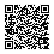 Código QR para número de telefone +16017405842