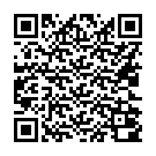 QR код за телефонен номер +16022000003