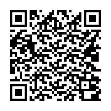 QR-code voor telefoonnummer +16022000073