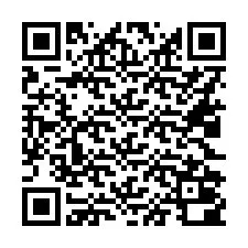 QR код за телефонен номер +16022000123