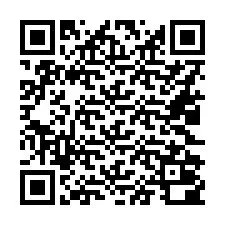 Codice QR per il numero di telefono +16022000137