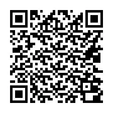 QR-koodi puhelinnumerolle +16022000147