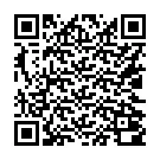 QR-code voor telefoonnummer +16022000288