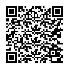 QR-code voor telefoonnummer +16022000313