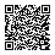 QR-koodi puhelinnumerolle +16022000548