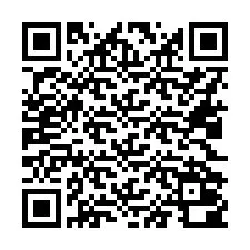 QR-code voor telefoonnummer +16022000623