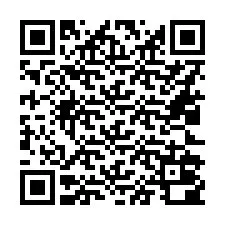 QR-code voor telefoonnummer +16022000807