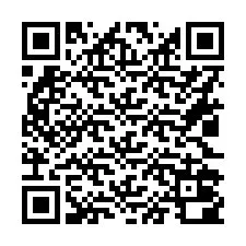 QR код за телефонен номер +16022000821