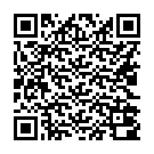 QR Code สำหรับหมายเลขโทรศัพท์ +16022000826