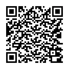 QR-code voor telefoonnummer +16022000878