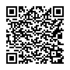 Código QR para número de teléfono +16022001015