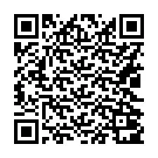 QR-code voor telefoonnummer +16022001275