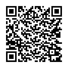 Código QR para número de teléfono +16022001286