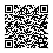 Código QR para número de telefone +16022343426