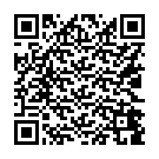 Código QR para número de teléfono +16022489828