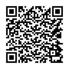 QR kód a telefonszámhoz +16024831289