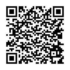 Código QR para número de teléfono +16024919716