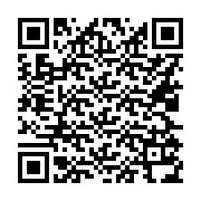 QR-код для номера телефона +16025134223