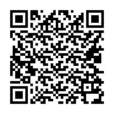 QR-koodi puhelinnumerolle +16025134237