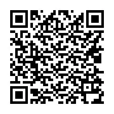 Kod QR dla numeru telefonu +16025134242