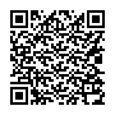 QR код за телефонен номер +16025134360